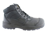 Mens Hard Yakka Utility Steel Toe Safety Side Zip Boots