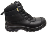 Mens KingGee Black Tradie Zip Lace Composite Safety Work Boots