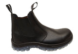 Mens Mack Tradie Steel Toecap Leather Slip On Safety Boots