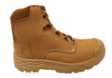 Mens Mack Force Leather Steel Toecap Safety Boots With Zip