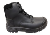 Mens Mack Force Leather Steel Toecap Safety Boots With Zip
