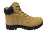 Mens Mack Leather Carpenter Lace Up Zip Safety Boots