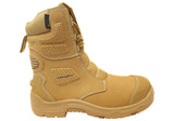 Mens KingGee Bennu Pro 9 Leather Work Boots Wheat