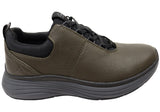 Mens Align Tahoe Comfortable Leather Wide Fit Arch Support Sneakers