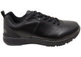 Mens KingGee Superlite Leather Lace Up Work Shoes