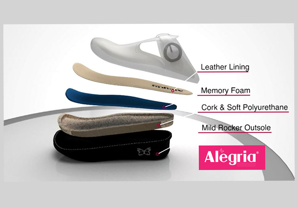 Womens Alegria Keli Leather Professional Slip On Shoes