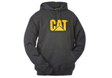 Mens Caterpillar Trademark Hooded Black Sweatshirt
